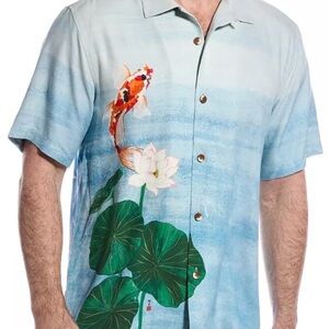 TOMMY BAHAMA ARTIST SERIES KAYO KOI SILK Camp Shirt